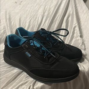 SAS Black and Blue Athletic Shoes Sporty Comfort